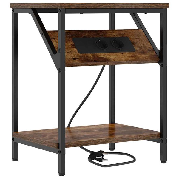 vidaXL Szafka Nocna Dąb wędzony 38 x 30 x 48 cm