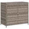 vidaXL Szafka ogrodowa, szara, 83x45x76 cm, polirattan