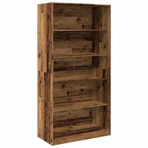 vidaXL Szafa, stare drewno, 100x50x200 cm, materiał drewnopochodny
