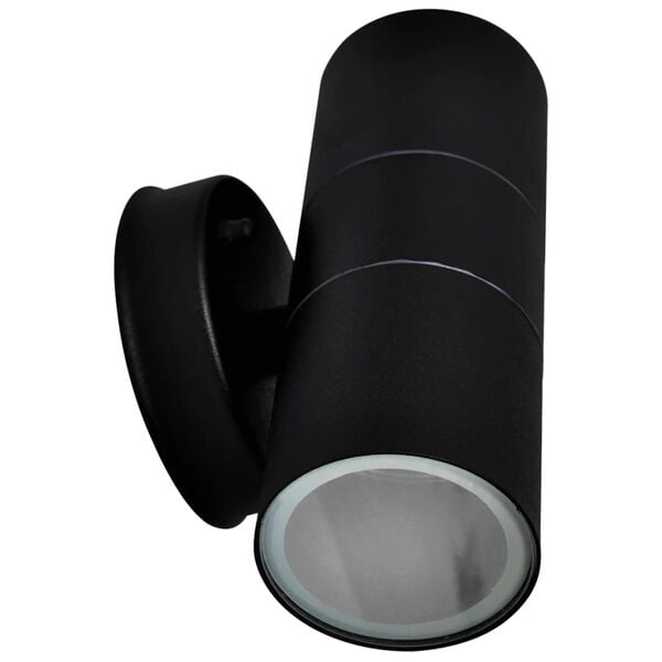 vidaXL Lampy ścienne zewnętrzne, 2 szt., stal nierdzewna, g&oacute;ra/d&oacute;ł