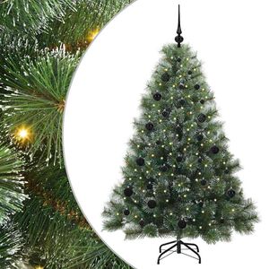 vidaXL Sztuczna choinka z 150 diodami LED Zielony 150 cm PE i PVC