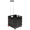 vidaXL W&oacute;zek Czarny i czerwony 35 x 39 x 92 cm PP i elastomer