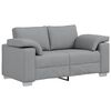 vidaXL Sofa 3 pcs Jasnoszary Tkanina lniana