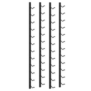 vidaXL Ścienne stojaki na 12 butelek wina, 2 szt., czarne, żelazne