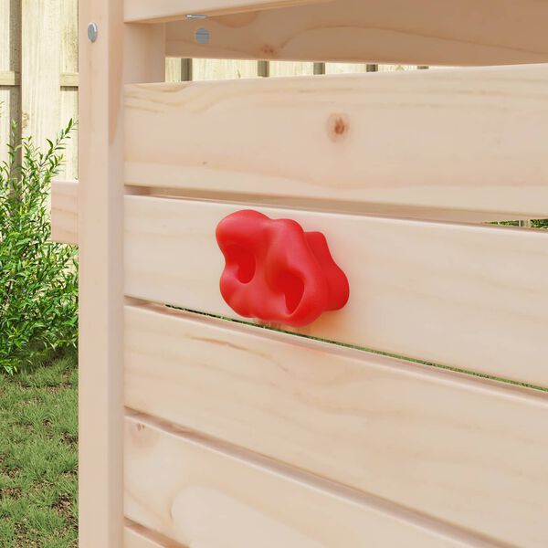 vidaXL Chwyt do wspinaczki 12 pcs Czerwony 100 x 67 x 43 mm PP