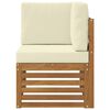 vidaXL Sofa narożna na zewnątrz Lite Drewno Akacji Naturalny