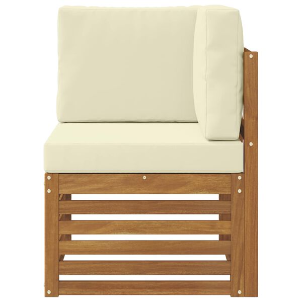 vidaXL Sofa narożna na zewnątrz Lite Drewno Akacji Naturalny