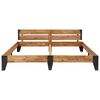 vidaXL Rama ł&oacute;żka, lite drewno akacjowe, szczotkowane, 200x200 cm