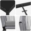 vidaXL Zestaw do jadalni w ogrodzie 7 pcs Antracyt