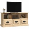 vidaXL Szafka pod TV, dąb sonoma, 100x35x50cm, materiał drewnopochodny