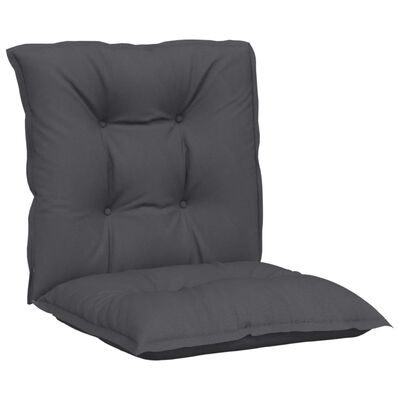 vidaXL Poduszki na krzesła ogrodowe, 4 szt., antracytowe, 100x50x7 cm