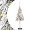 vidaXL Choinka z 150 diodami LED z podstawą Biały 120 cm PE i stal