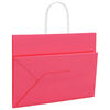 vidaXL Torby papierowe 250 szt. z uchwytami R&oacute;żowe 32x17x25 cm