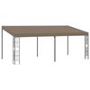 vidaXL Altana przyścienna, 6 x 3 m, taupe, tkanina