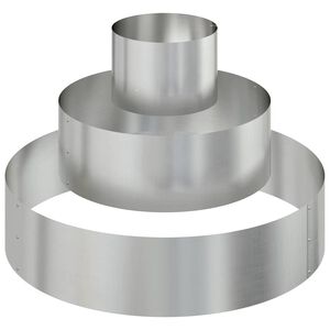 vidaXL Doniczka ogrodowa Srebrny 90 x 90 x 20 cm Stal Galwanizowana