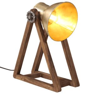 vidaXL Lampa stołowa, 25 W, antyczny mosiądz, 30x17x40 cm, E27