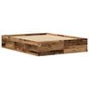 vidaXL Rama ł&oacute;żka bez materaca Stare drewno 150x200cm Drewno klejone