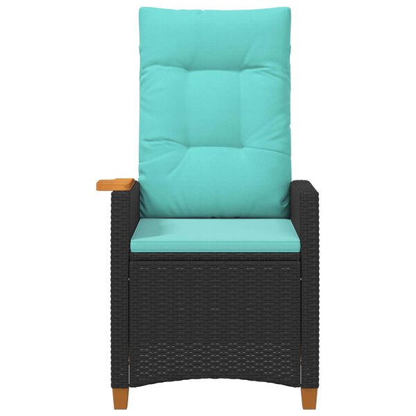 vidaXL Fotel z regulowanym oparciem i tacą na napoje 62 x 64 x 112 cm