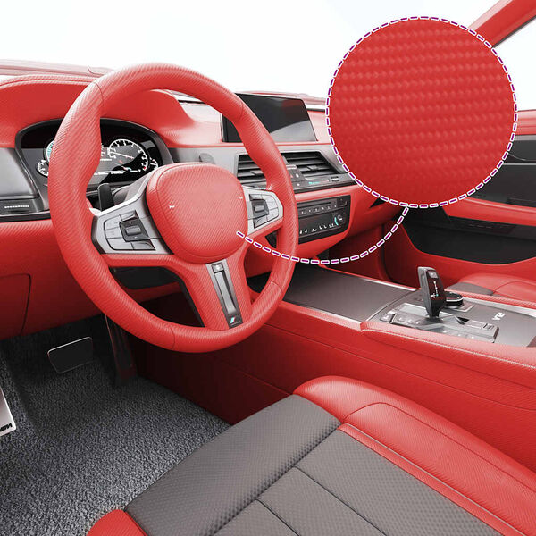 vidaXL Folia samochodowa 4D, czerwona, 100x150 cm