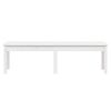 vidaXL 2-osobowa ławka ogrodowa, biała, 159,5x44x45 cm, drewno sosnowe