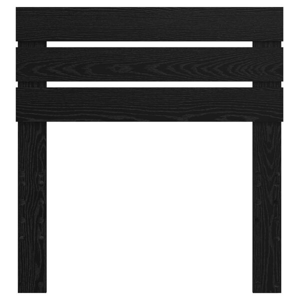 vidaXL Zagł&oacute;wek Czarny Dąb 80 cm Materiał drewnopochodny