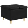 vidaXL Ottoman z przechowalnią Czarny 60 x 60 x 45 cm