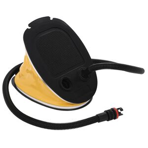 vidaXL Pompka nożna, 26x18 cm, PP i PE, szaro-żółta