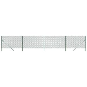 vidaXL Ogrodzenie z siatki, zielone, 1,4x10 m