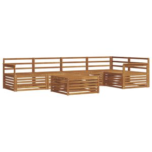 vidaXL Zestaw sof na zewnątrz 6 pcs Naturalny
