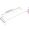 vidaXL Ławka Batavia z czerwoną poduszką, 150 cm, lite drewno tekowe