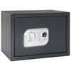 vidaXL Sejf cyfrowy Z blokadą ciemno szary 35 x 25 x 25 cm Stal