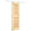 vidaXL Drzwi przesuwne 70 x 210 cm Lite Drewno Sosnowe (Nieobrobione)