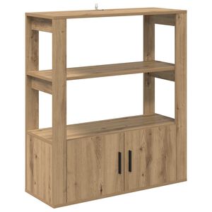 vidaXL Bufet dąb artisan 30 x 80 x 90 cm Materiał drewnopochodny