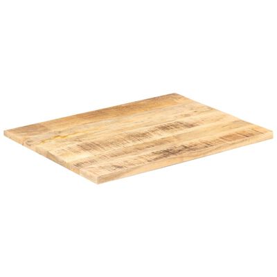 vidaXL Blat stołu, lite drewno mango, 25-27 mm, 80x60 cm