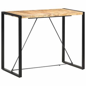 vidaXL Stolik barowy, 140x70x110 cm, lite drewno mango
