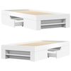 vidaXL Rama ł&oacute;żka, biała, 90x200 cm, materiał drewnopochodny