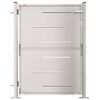 vidaXL Brama ogrodowa 100x120 cm Stal nierdzewna