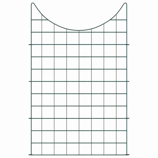 vidaXL Zestaw Ogrodzenia Stawu 8 pcs Zielony 50 x 80 cm Stal