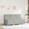 vidaXL Modułowa sofa bez podłokietników Cloud Grey 55 cm Materiał