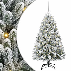 vidaXL Sztuczna choinka 120 cm 150 LED Ciepła biel PVC i stal