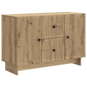 vidaXL Bufet Dąb artisan 89 x 34,5 x 60 cm Drewno inżynieryjne