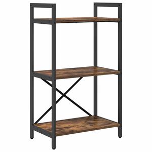 vidaXL P&oacute;łka na książki 3 poziom&oacute;w 56 x 34 x 96 cm Drewno inżynieryjne