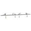 vidaXL System do mocowania drzwi przesuwnych, 183 cm, stal, srebrny