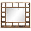 vidaXL Szafka z lustrem z półką Stare drewno 91 x 15 x 76,5 cm