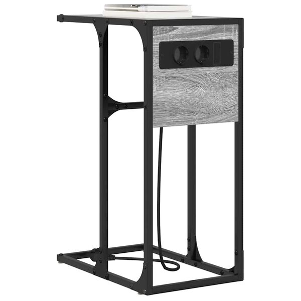 vidaXL Szafka Nocna Szary Sonoma 41,5 x 26 x 60,5 cm