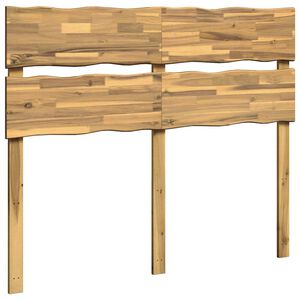 vidaXL Zagł&oacute;wek z naturalnym brzegiem ROSTOCK Biały 140 cm