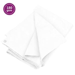 vidaXL Plandeka, 180 g/m&sup2;, 2x3 m, biała, HDPE