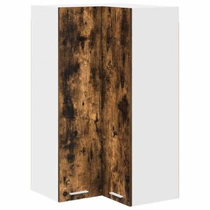 vidaXL Szafka wisząca z drzwiami Wędzony dąb i biały 57 x 57 x 100 cm