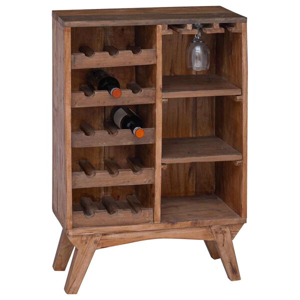 vidaXL Stojak Brązowy 60 x 30 x 90 cm Lite Drewno Recyklingowe