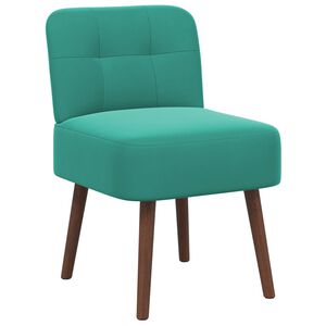 vidaXL Fotel typu slipper Turkusowy Welur
